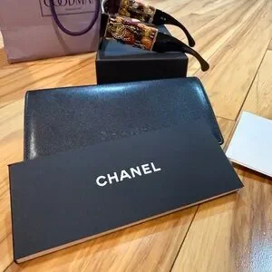 CHANEL | Accessories | Chanel Black And Orange Sunglasses  display picture 2